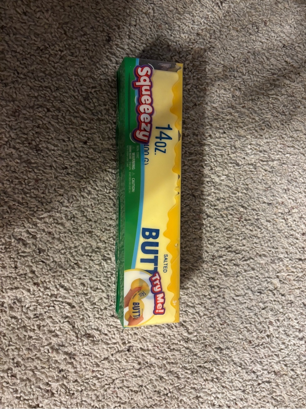 Squeezezy Butter Sachets Pack - Yellow and Green Packaging